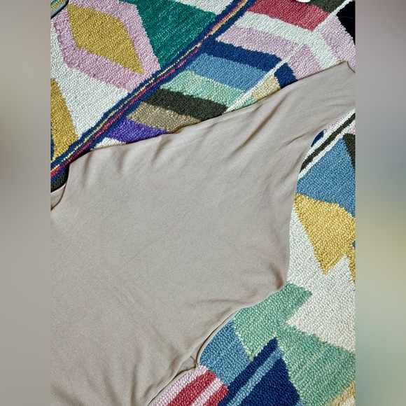 The Row Cropped Camel Tan Dolman Sleeve Boatneck Sweater Knit Top - Picture 10 of 16